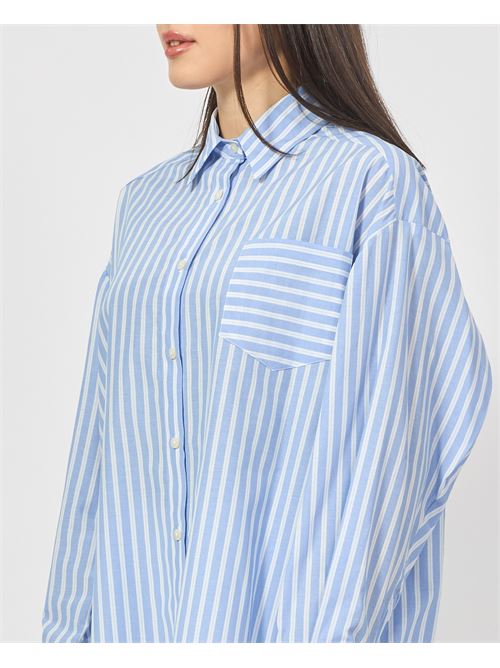 Chemise femme oversize rayée Gaelle Paris GAELLE PARIS | GAABW03913BL02